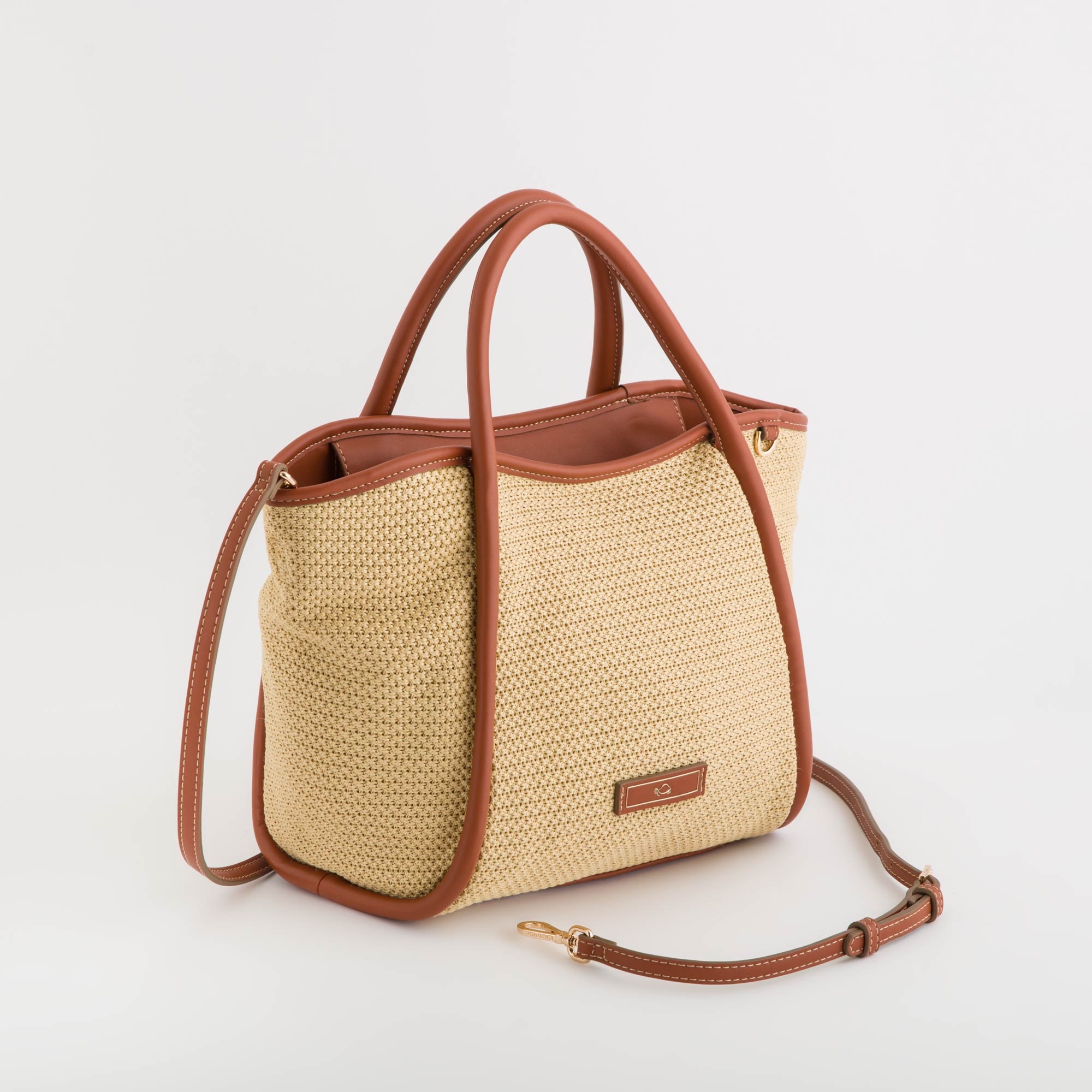 Geantă din textil BTC55801445 Natural|Tan pe carpisa.md