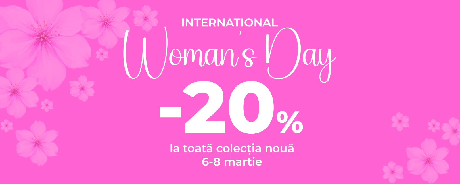 slide  Reducere 20% la toată colecția de 8 martie  carpisa